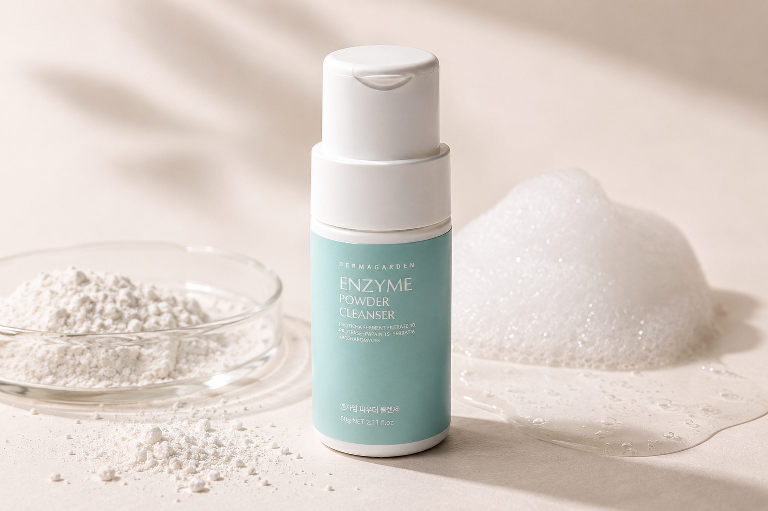 Enzyme Powder Cleanser – textur och applicering