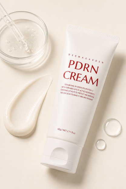 PDRN Cream – textur och applicering